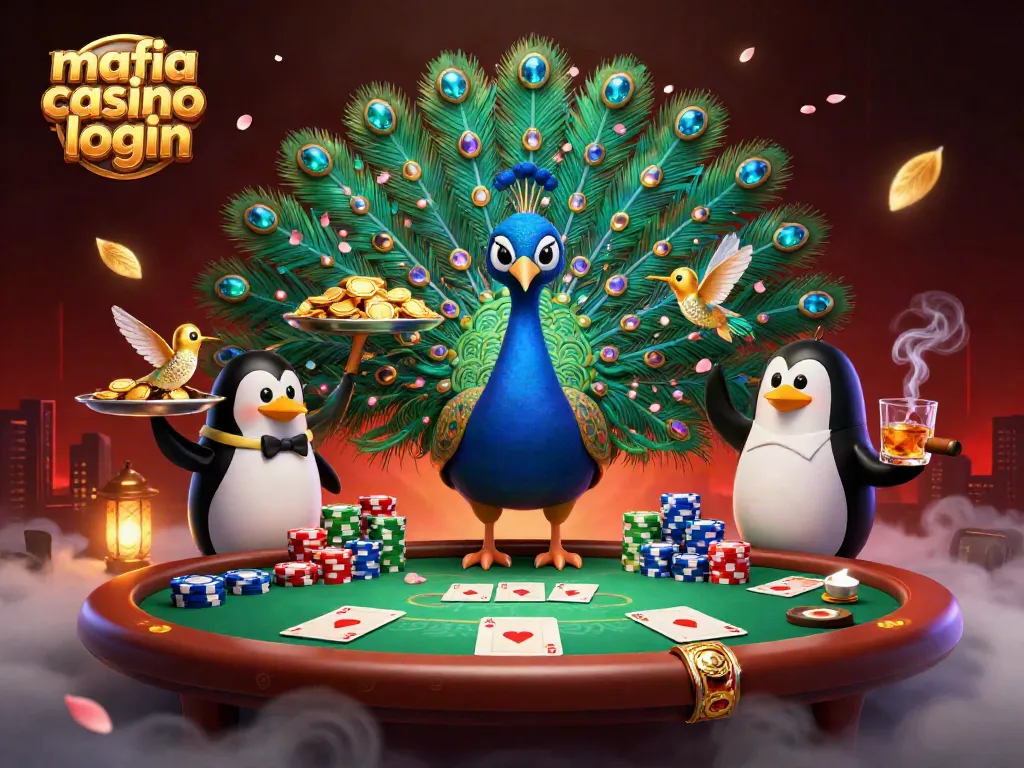 Experience thrilling gameplay with mafia casino login, featuring vibrant characters and rich casino elements.