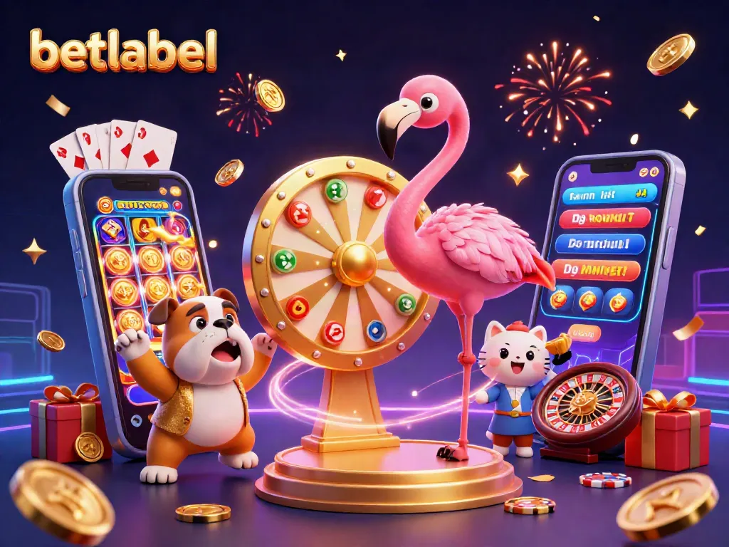 Engage with betlabel's exciting gaming experience featuring vibrant characters and thrilling casino elements.