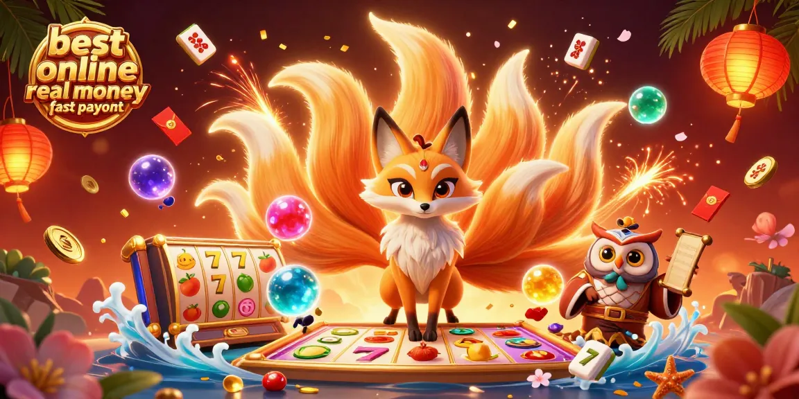 Engage with the best online casino real money fast payout featuring a vibrant 3D scene of fox spirit and owl sage.